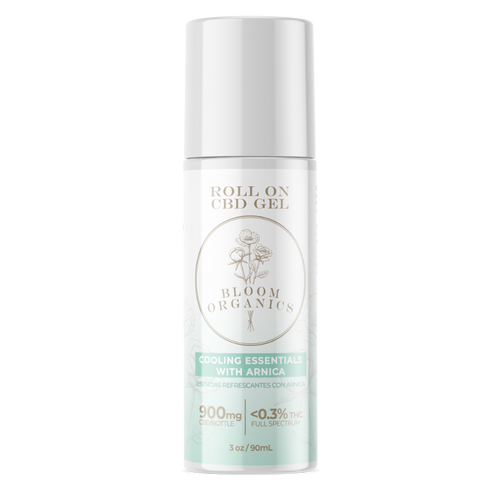 900MG Roll On CBD Gel with Arnica | 900MG Gel de CBD con Arnica | Bloom Organics, LLC